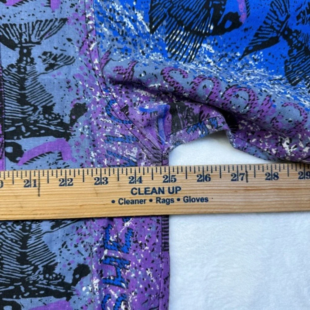 VTG 80s 90s The Men's Store Sears Vicious Fishes Short Sleeve Button Shirt XL - Picture 9 of 14